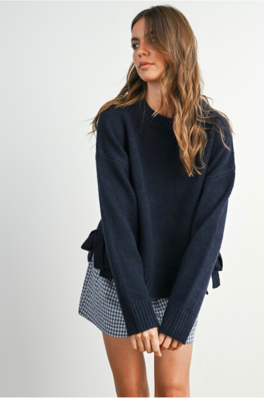 Tie sweater
