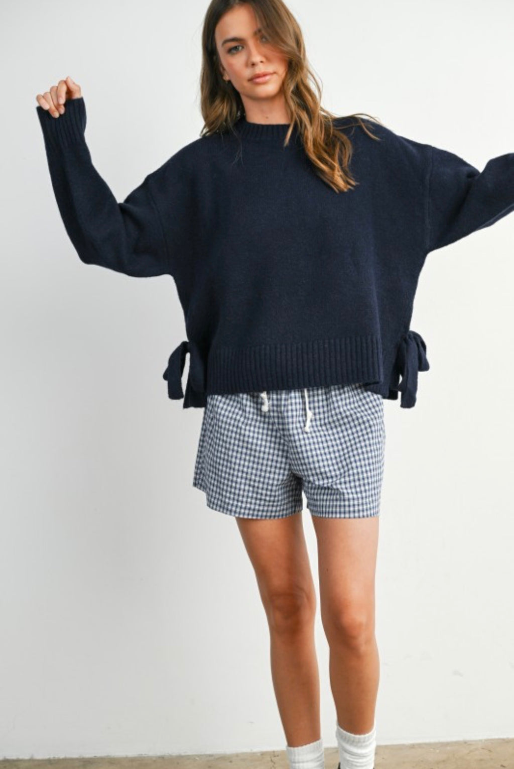 Tie sweater