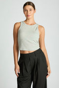 Ribbed cropped tank