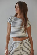 Striped short sleeve
